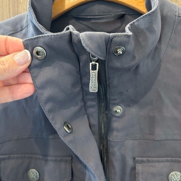 Prana Halle Utility Jacket XS Waist Cinch Gray - Picture 7 of 13